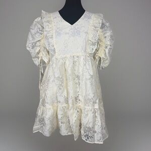 Storia Textured Baby Doll Mini Dress